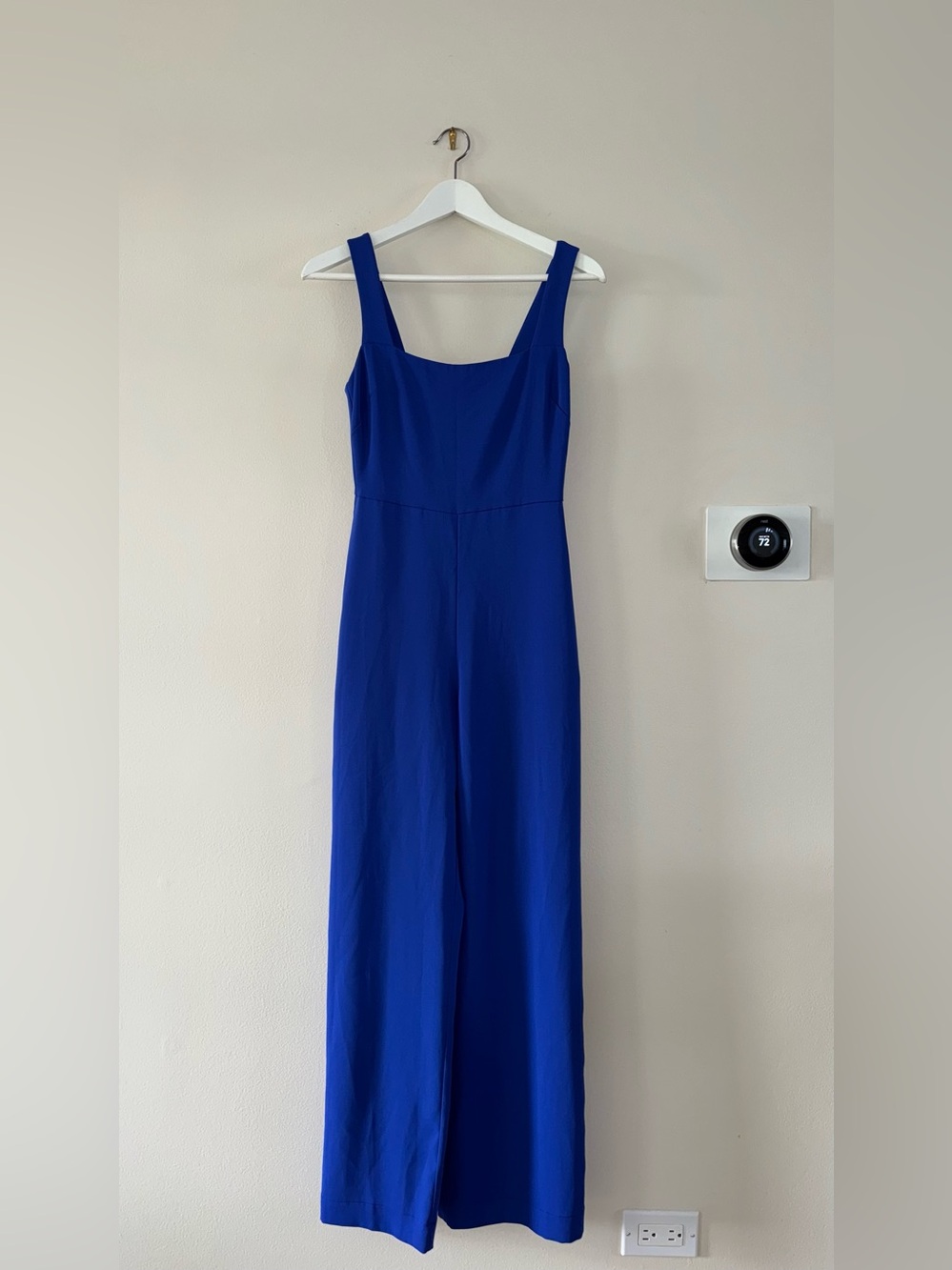 Aritzia Babaton Blue Straight-Leg Jumpsuit